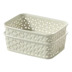 Curver My Style A6 Rectangular Plastic Storage Organiser - Vintage White -Home Storage 12807791 7044833168983943