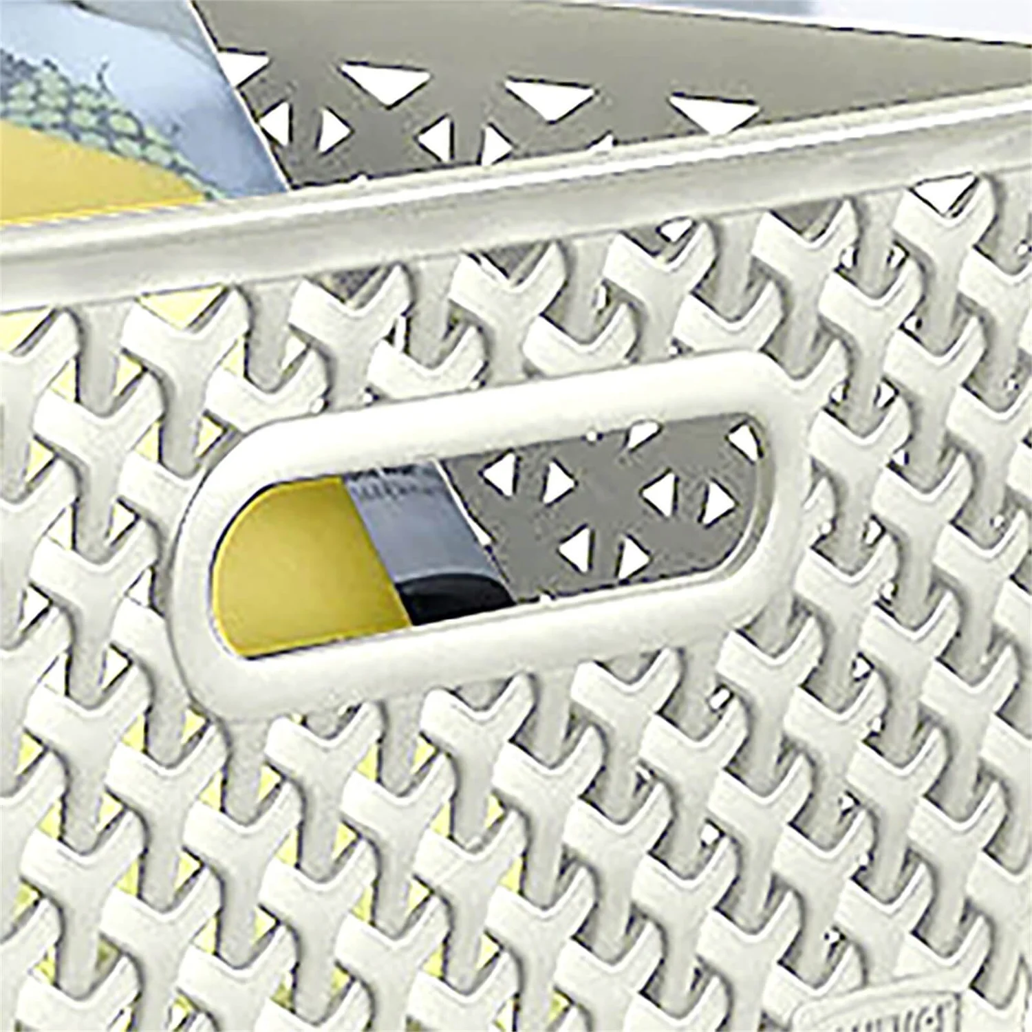 Curver My Style Large Rectangular Plastic Storage Basket - Vintage White - 18L Curver My Style Large Rectangular Plastic Storage Basket - Vintage White - 18L -Home Storage 12809473 1634833219339873