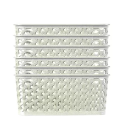 Curver My Style Small Rectangular Plastic Storage Basket - Vintage White - 4L -Home Storage 12809474 1814833220381938