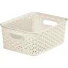 Curver My Style Medium Rectangular Plastic Storage Basket - Vintage White - 13L -Home Storage 12809476 7964831965635814
