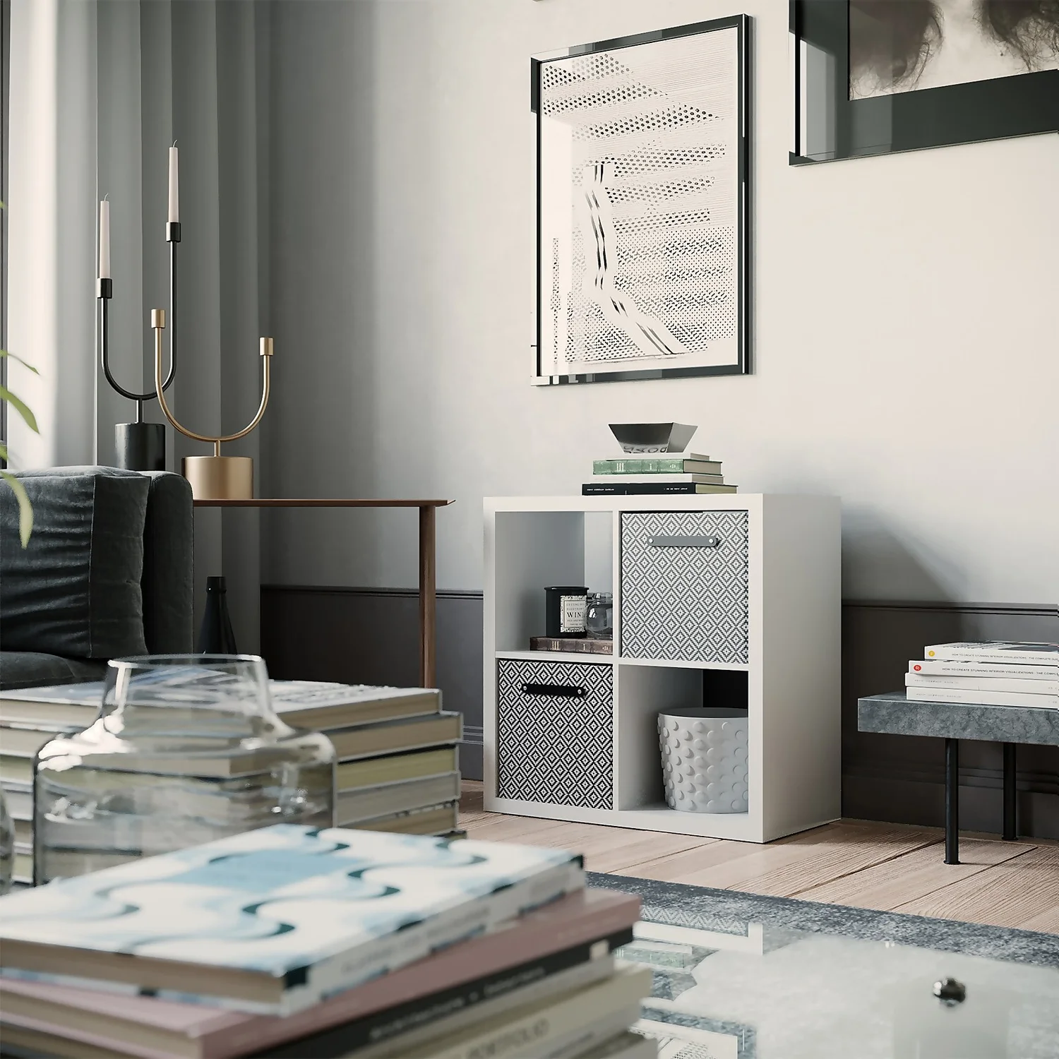 Clever Cube 2x2 Storage Unit - White Clever Cube 2x2 Storage Unit - White -Home Storage 12813302 1474899295333611