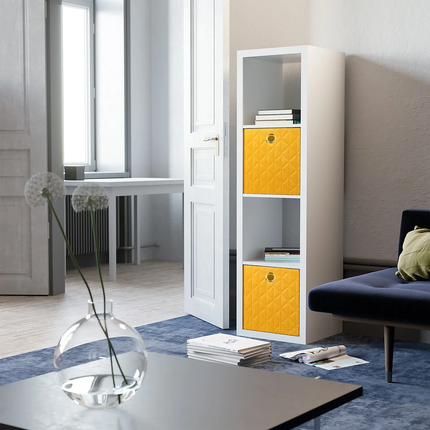 Clever Cube 4x1 Storage Unit - White Clever Cube 4x1 Storage Unit - White -Home Storage 12813304 1184899295207311