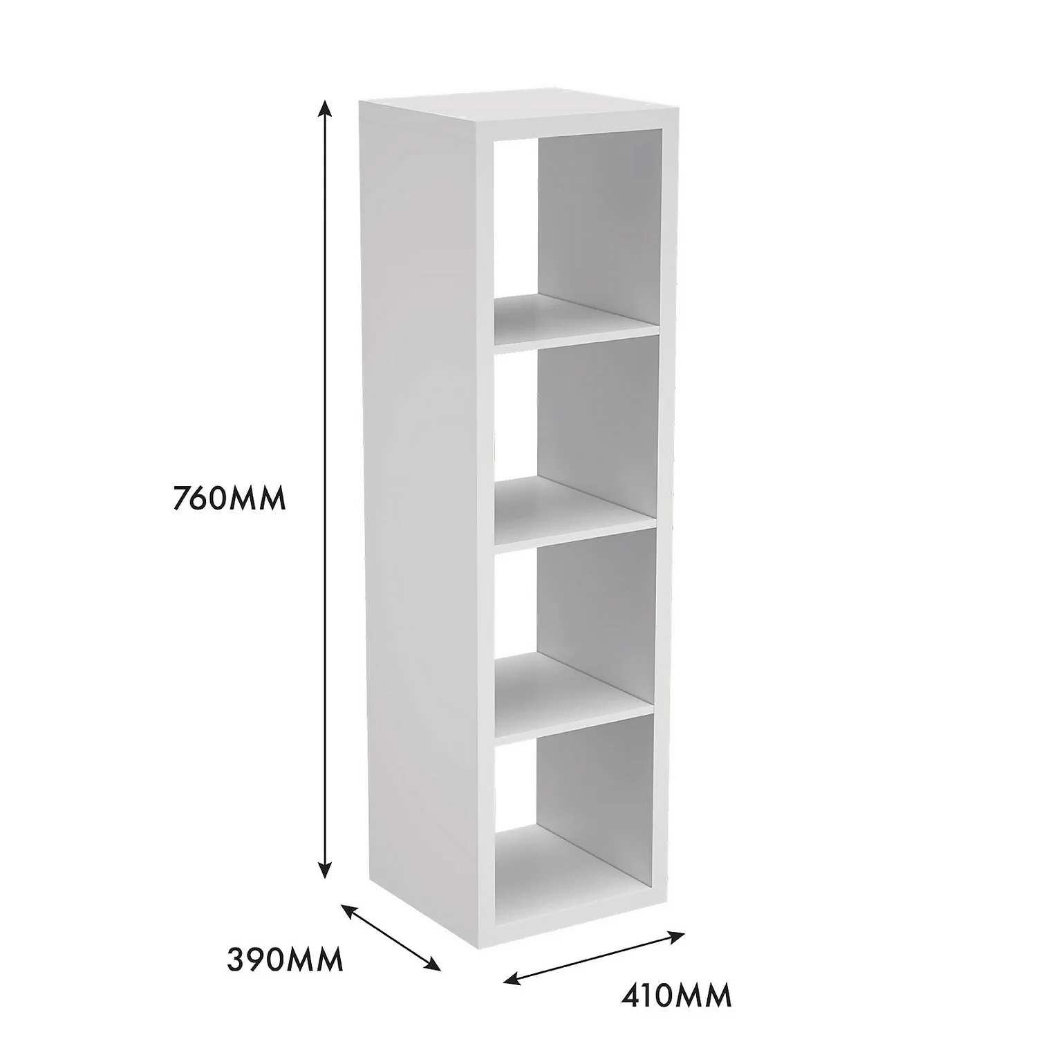 Clever Cube 4x1 Storage Unit - White Clever Cube 4x1 Storage Unit - White -Home Storage 12813304 1555014368216006