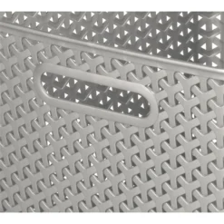 Curver My Style Large Rectangular Plastic Storage Basket - Grey - 18L 6 Curver My Style Large Rectangular Plastic Storage Basket - Grey - 18L -Home Storage 12814518 1804832988746814