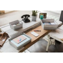 Curver My Style Medium Rectangular Plastic Storage Basket - Grey - 13L 4 Curver My Style Medium Rectangular Plastic Storage Basket - Grey - 13L -Home Storage 12814522 1834832986589133