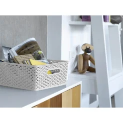 Curver My Style Medium Rectangular Plastic Storage Basket - Grey - 13L 8 Curver My Style Medium Rectangular Plastic Storage Basket - Grey - 13L -Home Storage 12814522 8224832986404264