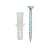 None Wall Strip Plug And Screw Fixings - 20 Pack -Home Storage 12815574 1634831884596682