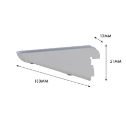 None Double Slot Bracket - White -120mm -Home Storage 12815728 5045034583466115