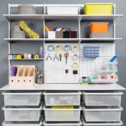 None Double Slot Bracket - White -470mm -Home Storage 12815736 1884833192837789