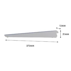 None Double Slot Bracket - White -360mm 7 None Double Slot Bracket - White -360mm -Home Storage 12815739 1085052927582420