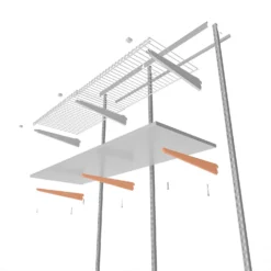 None Double Slot Bracket - White -360mm 6 None Double Slot Bracket - White -360mm -Home Storage 12815739 1795052927520140