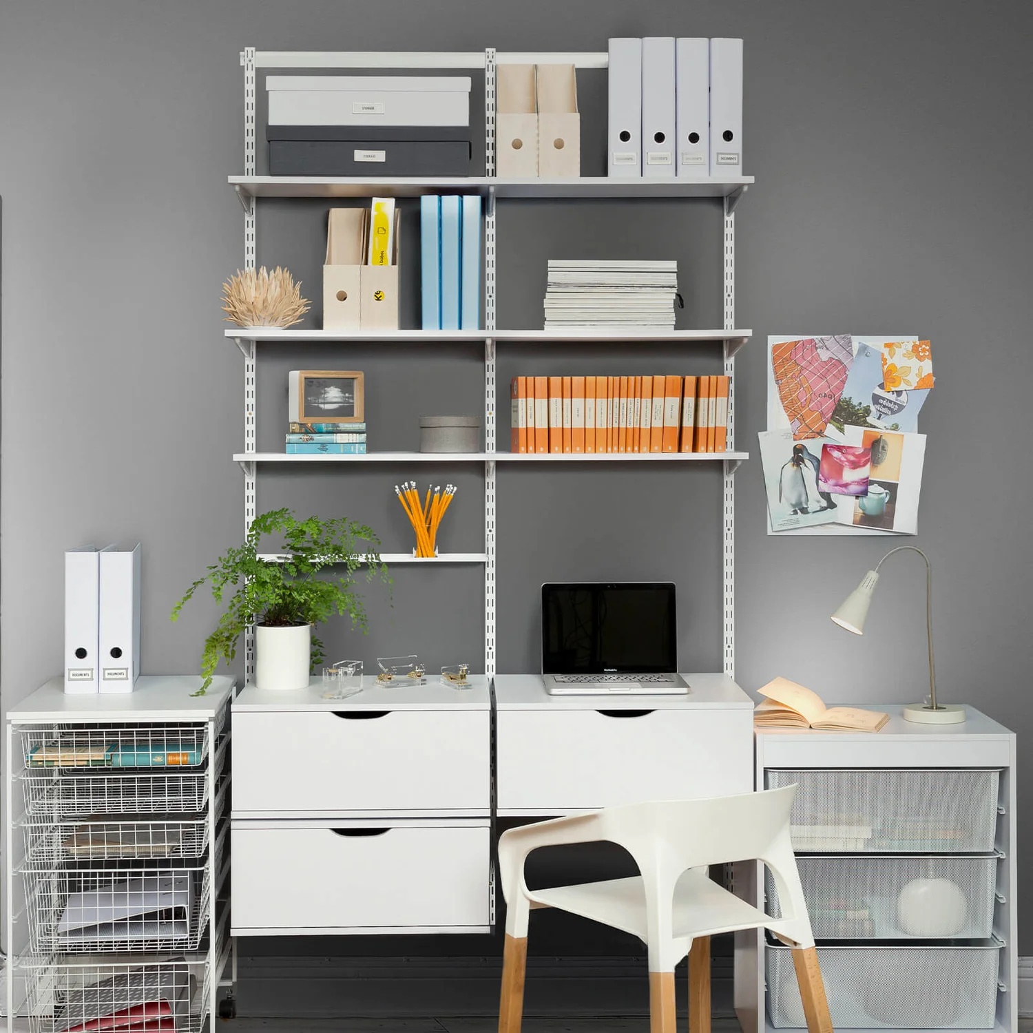 Double Slot Bracket - White -360mm None Double Slot Bracket - White -360mm -Home Storage 12815739 7404833191886090