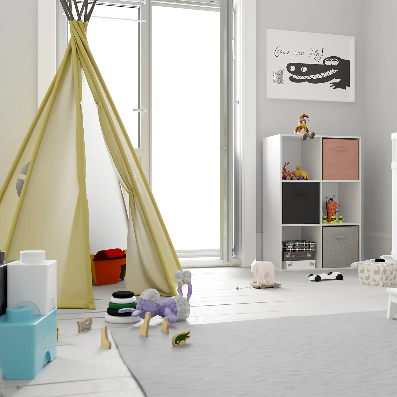 Compact Cube 3x2 Storage Unit - White Compact Cube 3x2 Storage Unit - White -Home Storage 12815995 5524929106919772