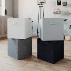 Compact Cube Fabric Insert - Black -Home Storage 12816008 3394929106872639