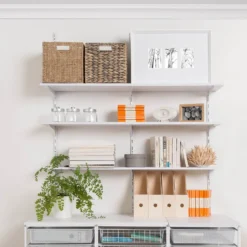 None Single Slot Upright Wall Strip - White - 100cm 4 None Single Slot Upright Wall Strip - White - 100cm -Home Storage 12816011 3374833192221763