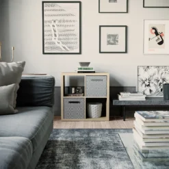 Clever Cube 2x2 Storage Unit - Oak -Home Storage 12816153 6184929107204184