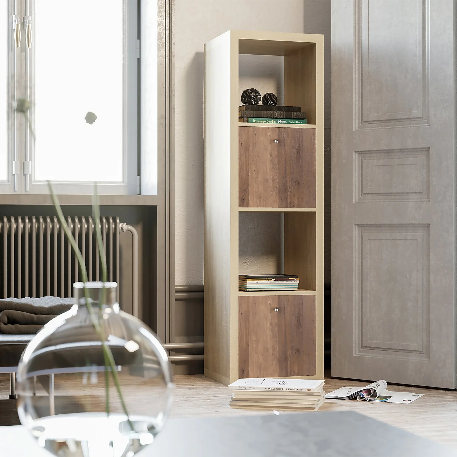 Clever Cube 4x1 Storage Unit - Oak Clever Cube 4x1 Storage Unit - Oak -Home Storage 12816155 1304927282728651