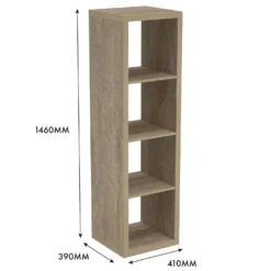 Clever Cube 4x1 Storage Unit - Oak 7 Clever Cube 4x1 Storage Unit - Oak -Home Storage 12816155 6395014368230046