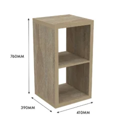 Clever Cube 2x1 Storage Unit - Oak 6 Clever Cube 2x1 Storage Unit - Oak -Home Storage 12816158 1305014368223074