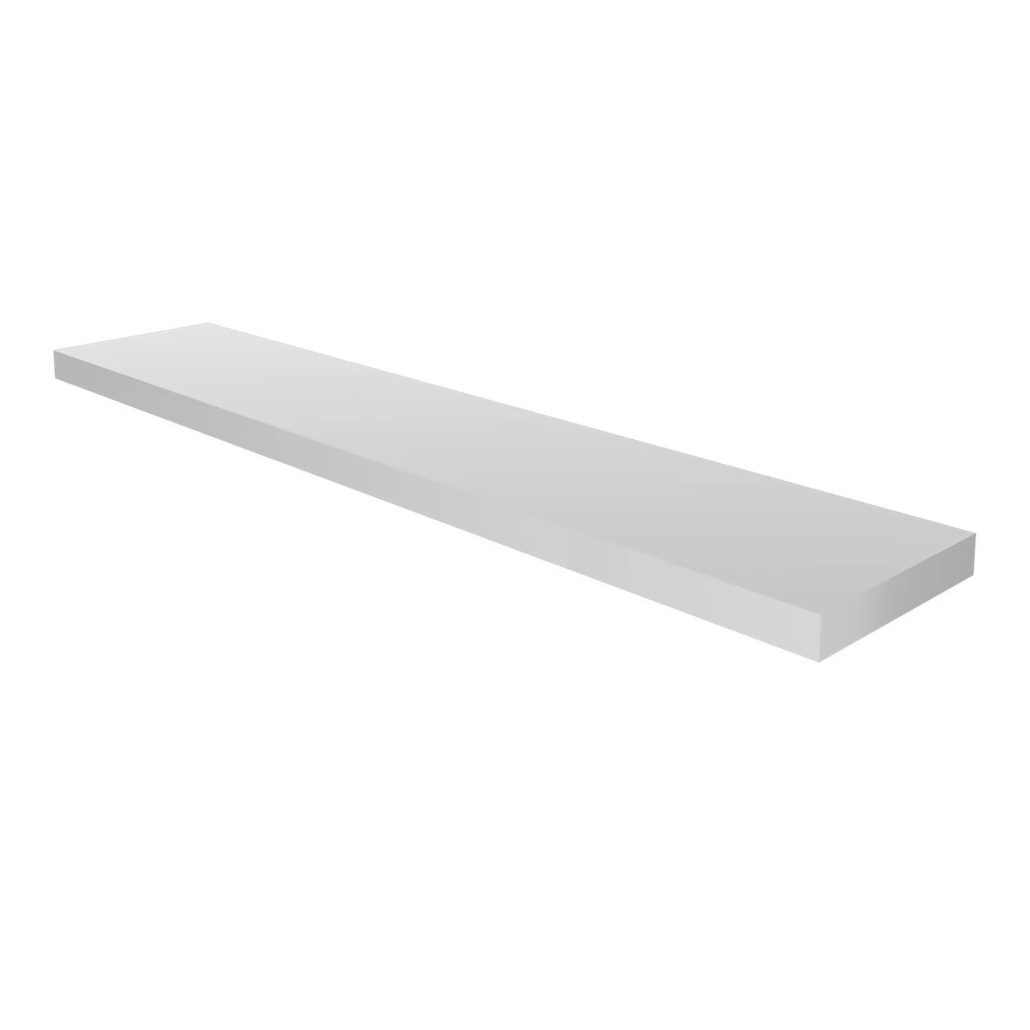 Floating Shelf - White Gloss - 1200 x 240 x 38mm Floating Shelf - White Gloss - 1200 X 240 X 38mm -Home Storage 12817808 2134887326543664
