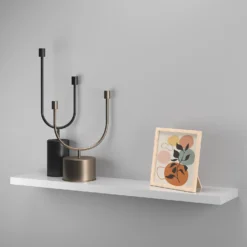 Floating Shelf - White Gloss - 1200 X 240 X 38mm 4 Floating Shelf - White Gloss - 1200 X 240 X 38mm -Home Storage 12817808 8154876425313290