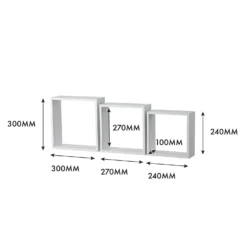 3 Wall Cubes - Matt White 4 3 Wall Cubes - Matt White -Home Storage 12817822 1884976219094987