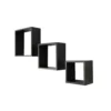 Wall Cubes 3 Pack - Black Matt -Home Storage 12817961 9794831961993610