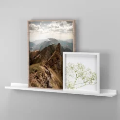 Flexi Storage Decorative Shelving Photo Shelf - White Matt - 900x35x100mm -Home Storage 12817971 8044876425860004