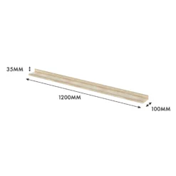 Flexi Storage Decorative Shelving Photo Shelf - Sanoma Oak - 1200x35x100mm 5 Flexi Storage Decorative Shelving Photo Shelf - Sanoma Oak - 1200x35x100mm -Home Storage 12817974 6494967466194820