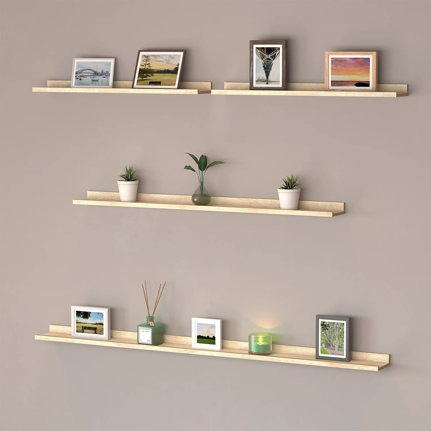 Flexi Storage Decorative Shelving Photo Shelf - Sanoma Oak - 1200x35x100mm Flexi Storage Decorative Shelving Photo Shelf - Sanoma Oak - 1200x35x100mm -Home Storage 12817974 8204967466117696