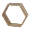 Hexagon Wall Shelf - Sanoma Oak 1 Hexagon Wall Shelf - Sanoma Oak -Home Storage 12817983 1904831948392423