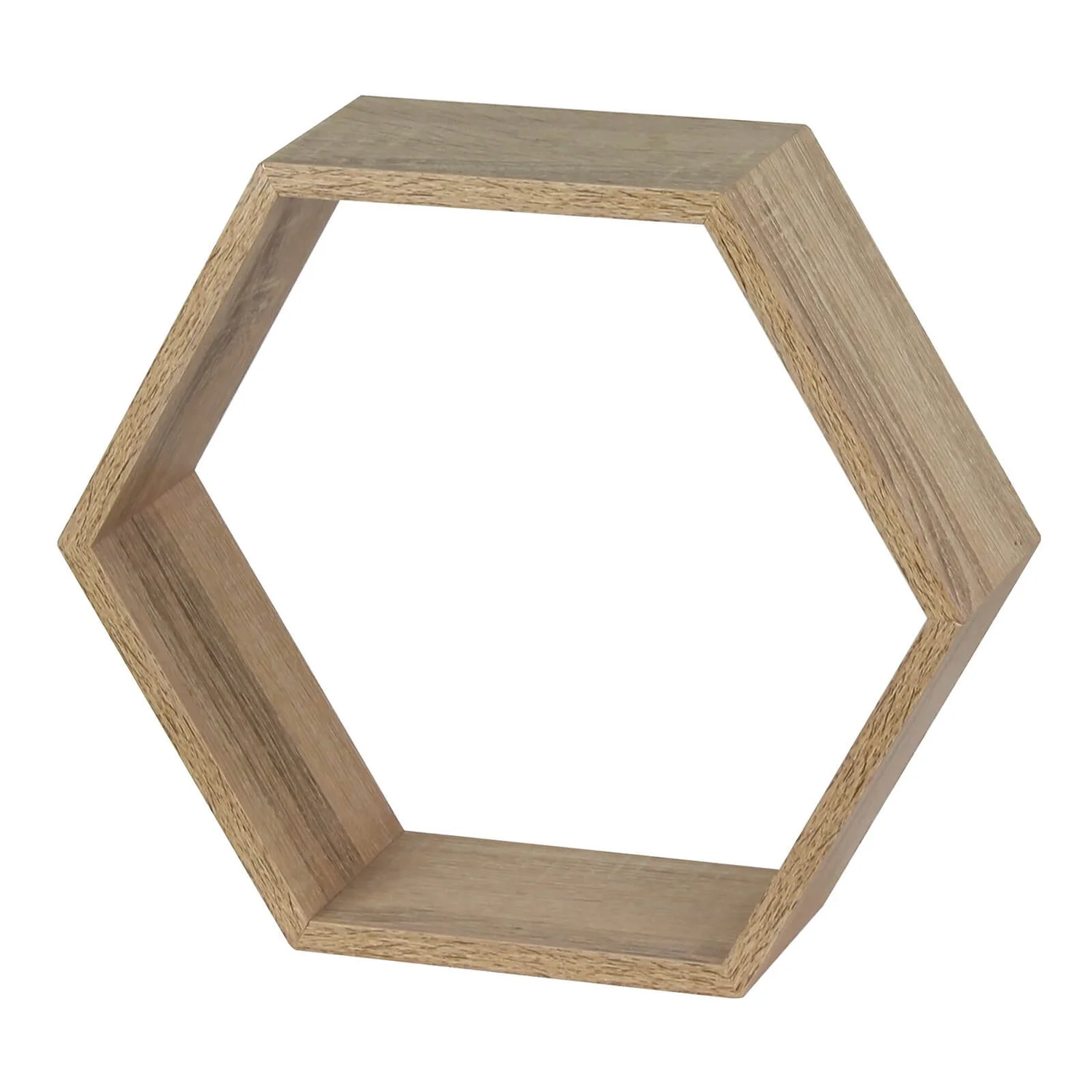 Hexagon Wall Shelf - Sanoma Oak Hexagon Wall Shelf - Sanoma Oak -Home Storage 12817983 1904831948392423