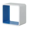 Cube Wall Shelf - White And Blue -Home Storage 12818096 1234831950383901