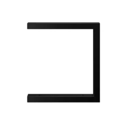 None Double U Shelf Bracket - Black - 330x300mm -Home Storage 12820763 1884930156443321