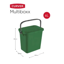Curver Multiboxx Plastic Multi-purpose Storage Box - Green - 6L -Home Storage 12820957 1754833171054354