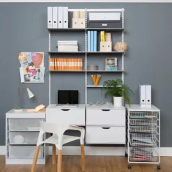 Shelf Grey Oak 1200x16x200mm 4 Shelf Grey Oak 1200x16x200mm -Home Storage 12821487 1744832960348601