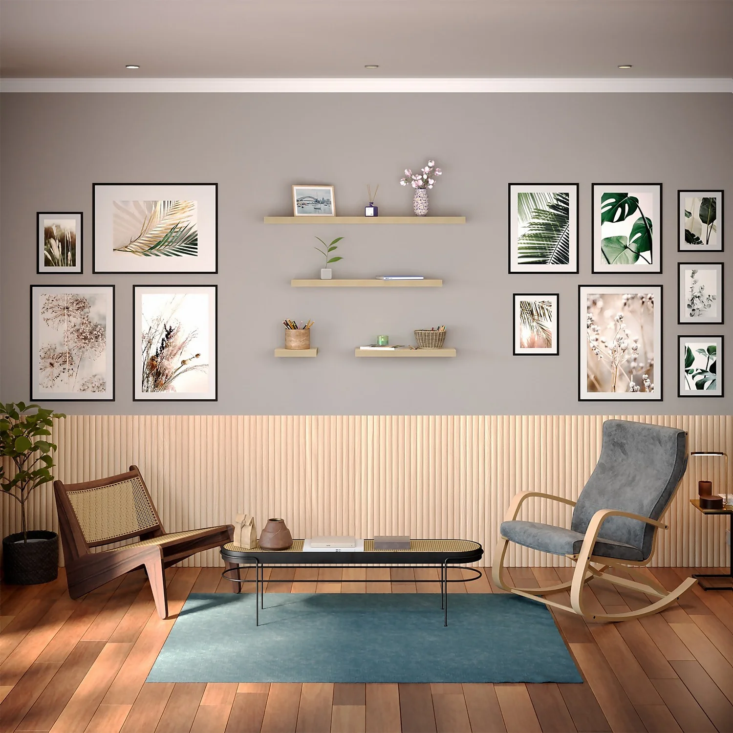 Floating Shelf - Sanoma Oak - 250 x 250 x 38mm Floating Shelf - Sanoma Oak - 250 X 250 X 38mm -Home Storage 12822016 5314964085483120