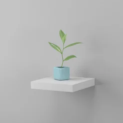 Floating Shelf - White Matt - 235 X 235 X 38mm -Home Storage 12822017 1594887838697883