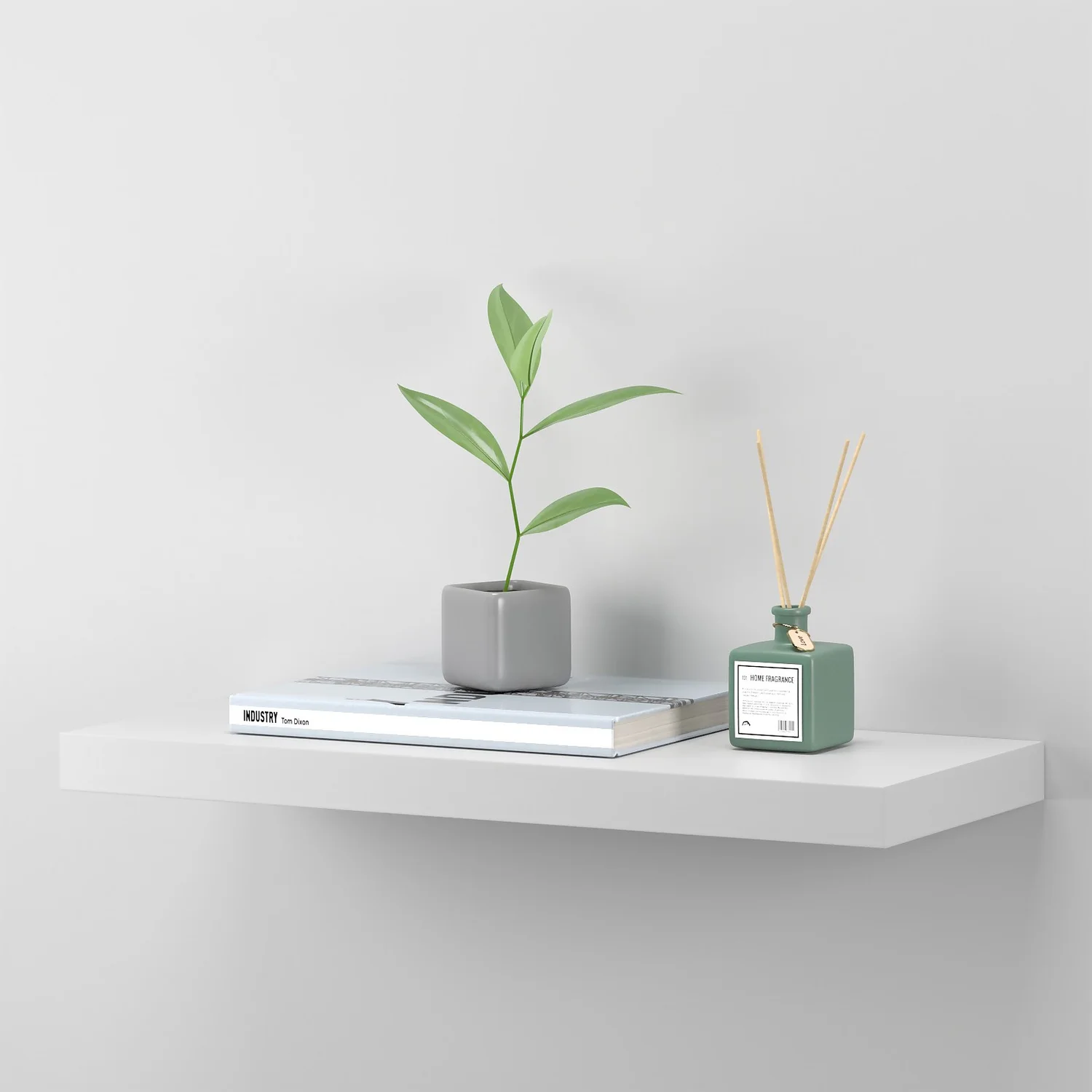 Matt White Floating Shelf - 600 x 240 x 38mm Matt White Floating Shelf - 600 X 240 X 38mm -Home Storage 12822027 1154876423405650