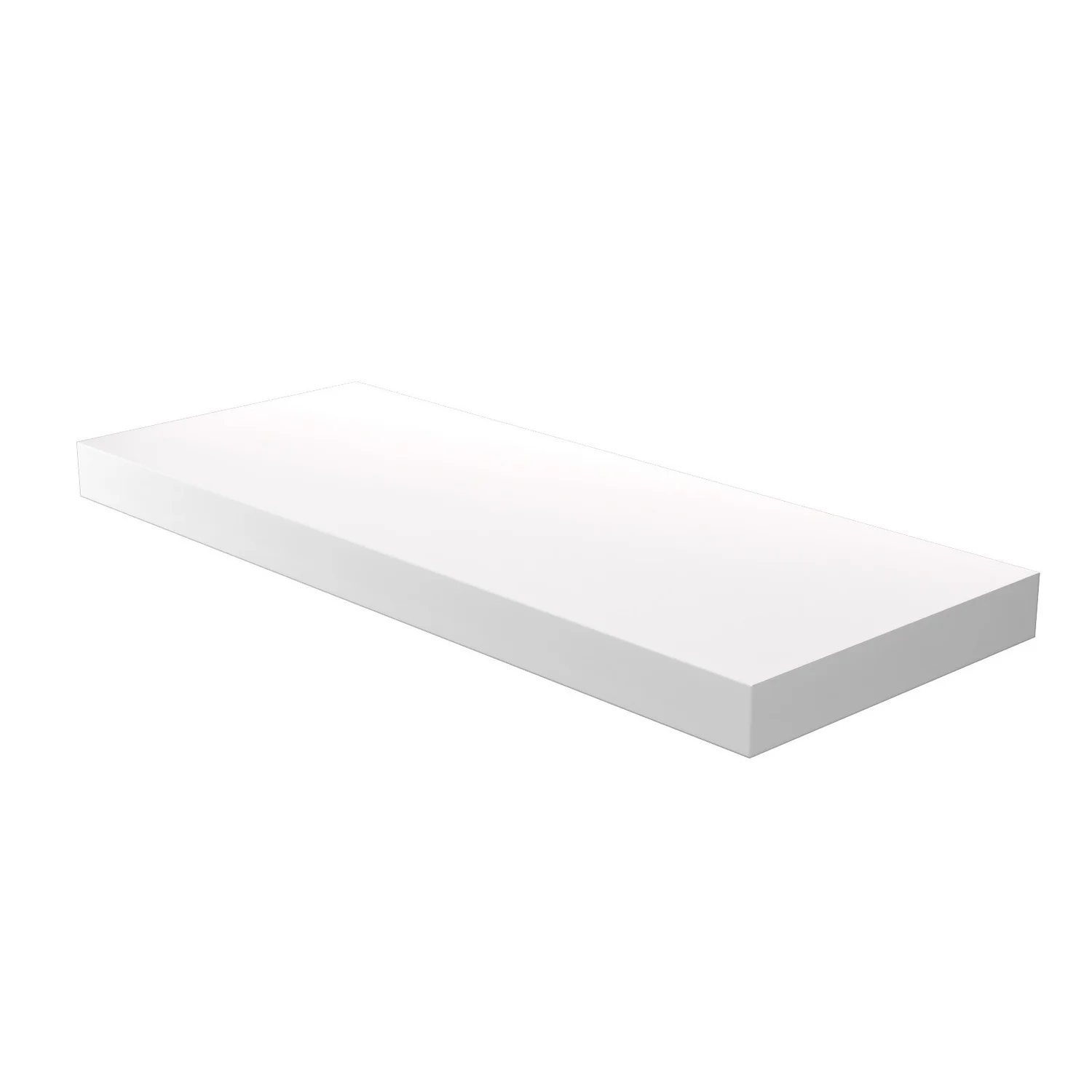 Matt White Floating Shelf - 600 x 240 x 38mm Matt White Floating Shelf - 600 X 240 X 38mm -Home Storage 12822027 6534876423384683