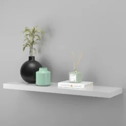 Floating Shelf - White Gloss - 900 X 240 X 38mm 5 Floating Shelf - White Gloss - 900 X 240 X 38mm -Home Storage 12822047 2074876424925738