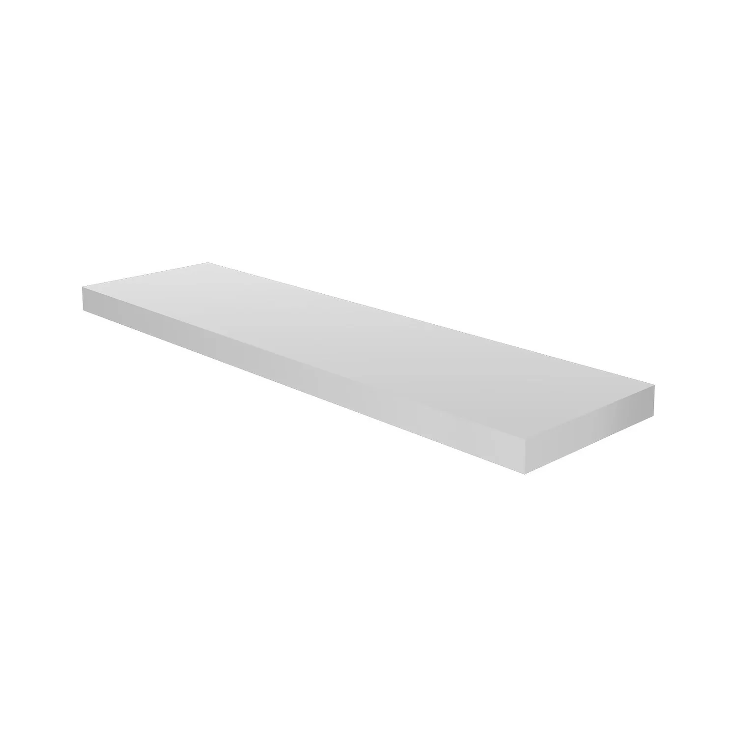 Floating Shelf - White Gloss - 900 x 240 x 38mm Floating Shelf - White Gloss - 900 X 240 X 38mm -Home Storage 12822047 4954887316096278