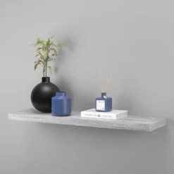 Floating Shelf - Grey Oak - 900 X 235 X 38mm -Home Storage 12822048 5884876424654919