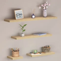 Floating Shelf - Sanoma Oak - 900 X 240 X 38mm 3 Floating Shelf - Sanoma Oak - 900 X 240 X 38mm -Home Storage 12822050 1984964085473691