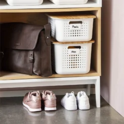 2 Pack Smartstore Wardrobe Basket Tag - White -Home Storage 12822341 1554833173284026