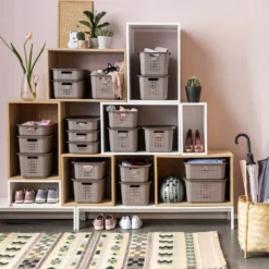 2 Pack Smartstore Wardrobe Basket Tag - Taupe -Home Storage 12822346 2434833174166107