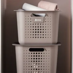 2 Pack Smartstore Wardrobe Basket Tag - Taupe -Home Storage 12822346 6234833173934123