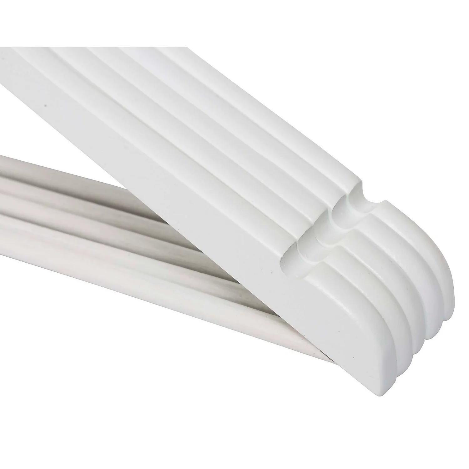 White Wooden Hangers - 8 Pack White Wooden Hangers - 8 Pack -Home Storage 12822503 2984878808199982