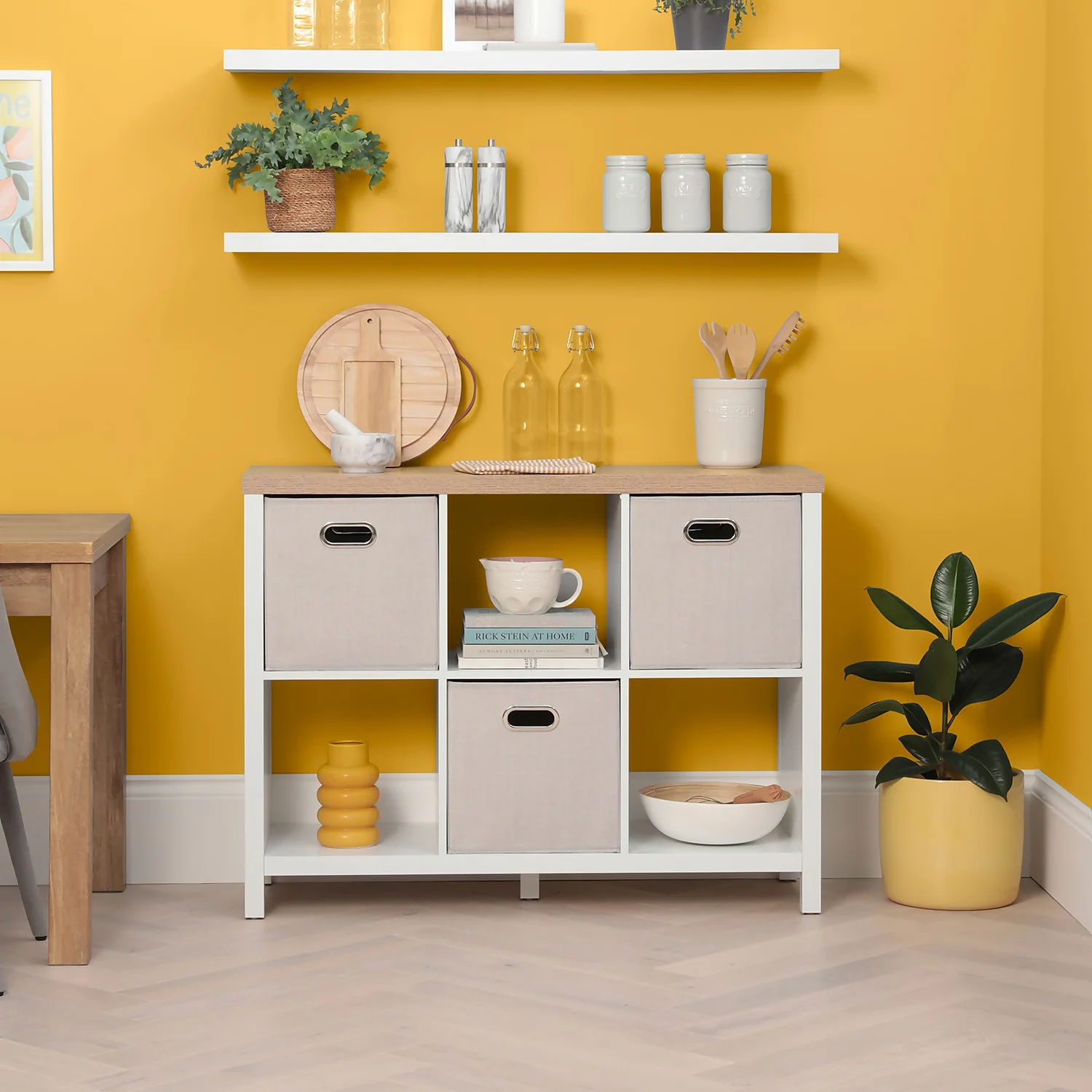 Clever Cube 2x3 Storage Unit with Legs - White Clever Cube 2x3 Storage Unit With Legs - White -Home Storage 12824157 1365023649147679