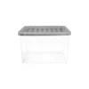 17L Storage Box With Clear Base And Grey Lid -Home Storage 12826259 4354904169460761